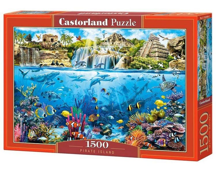 Produktbild: Castorland 1500 Piece Jigsaw Puzzles, Pirate Island, Ocean and Coral Life, Adult Puzzles, Castorland C-152049-2