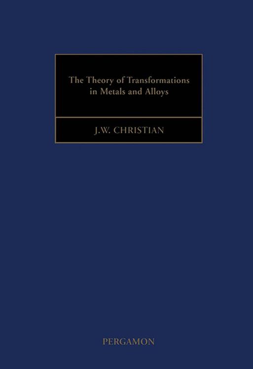 Produktbild: The Theory of Transformations in Metals and Alloys