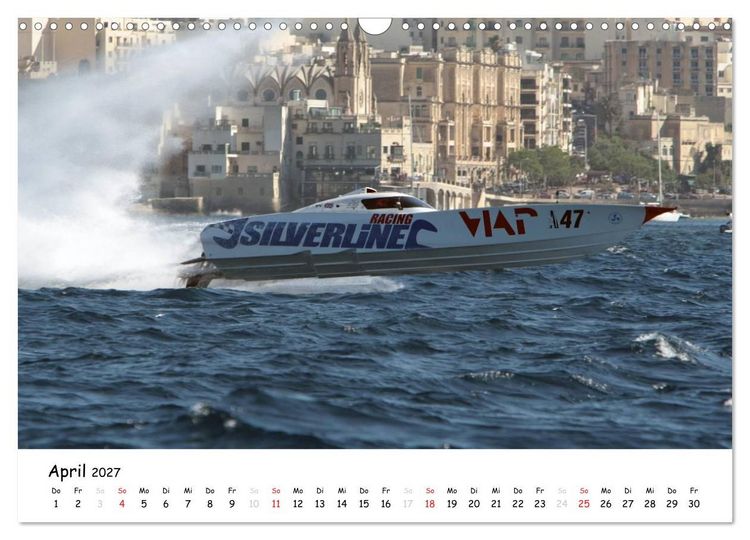 Produktbild: Offshore Powerboats (Wandkalender 2027 DIN A3 quer), CALVENDO Monatskalender