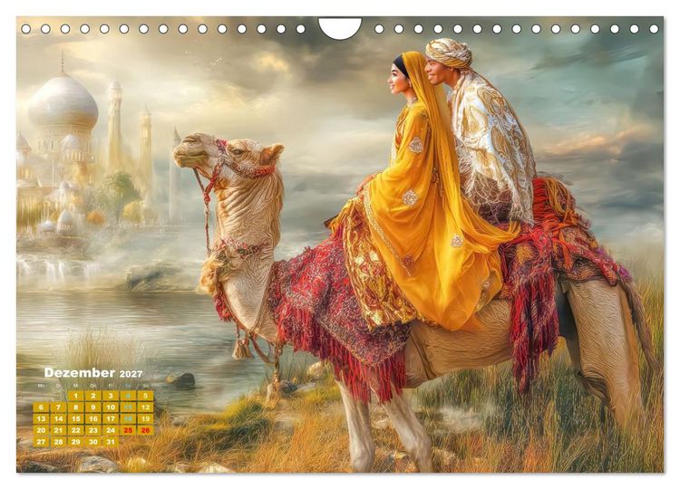 Produktbild: Der Zauber des Orients - Poetische Fantasiewerke (Wandkalender 2027 DIN A4 quer), CALVENDO Monatskalender