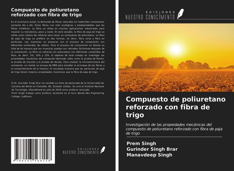 Produktbild: Compuesto de poliuretano reforzado con fibra de trigo