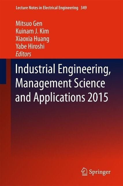 Produktbild: Industrial Engineering, Management Science and Applications 2015