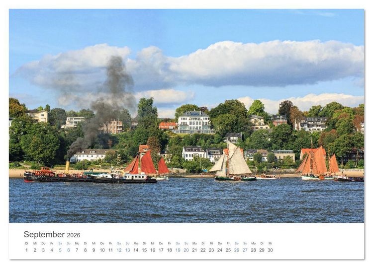 Produktbild: Die Elbmetropole Hamburg (hochwertiger Premium Wandkalender 2026 DIN A2 quer), Kunstdruck in Hochglanz