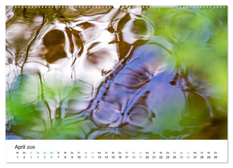 Produktbild: Wasser-Farben (Wandkalender 2026 DIN A2 quer), CALVENDO Monatskalender