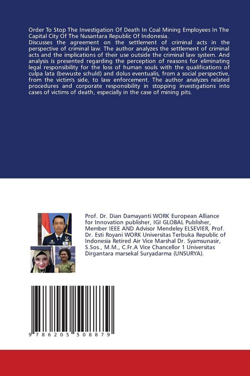 Produktbild: Order to Stop the Investigation of Death in Coal Mining Employees