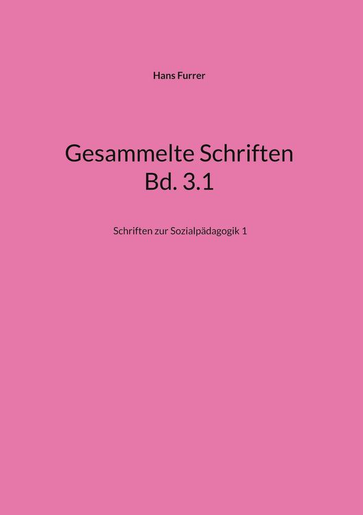 Produktbild: Gesammelte Schriften Bd. 3.1