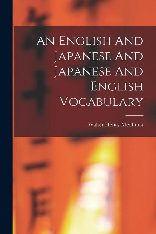 Produktbild: An English And Japanese And Japanese And English Vocabulary