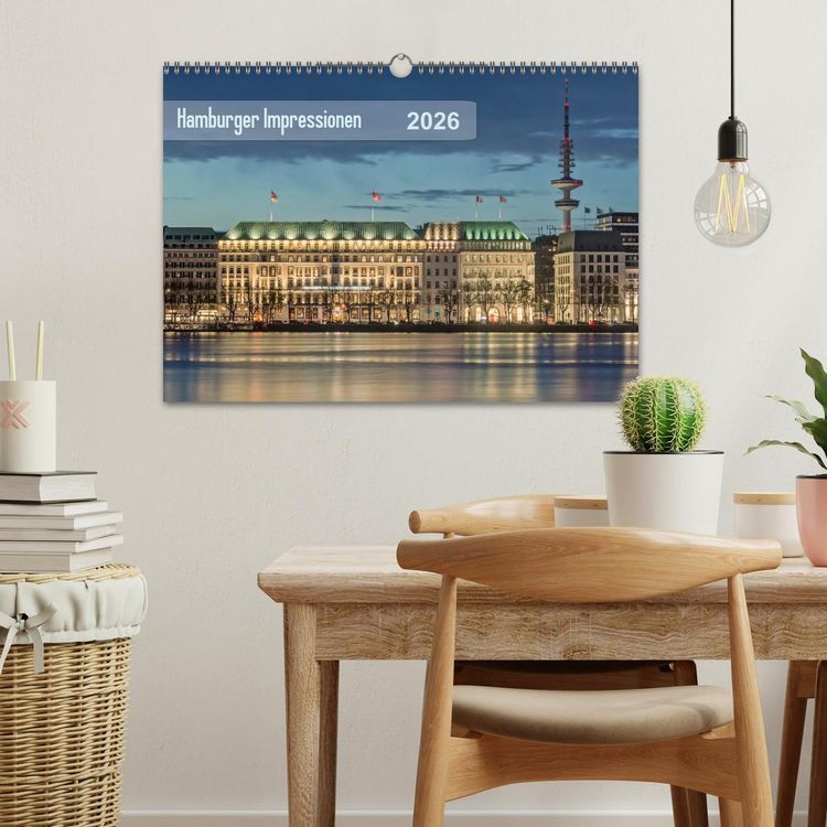 Produktbild: Hamburger Impressionen 2026 (Wandkalender 2026 DIN A3 quer), CALVENDO Monatskalender