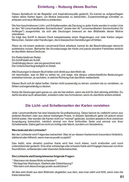 Produktbild: Licht und Schatten Deutungen der Lenormandkarten