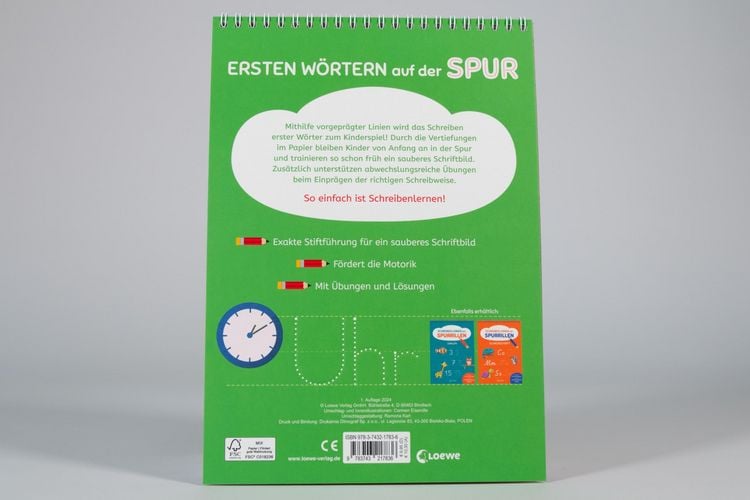 Produktbild: Schreiben lernen mit Spurrillen - Erste W&ouml;rter
