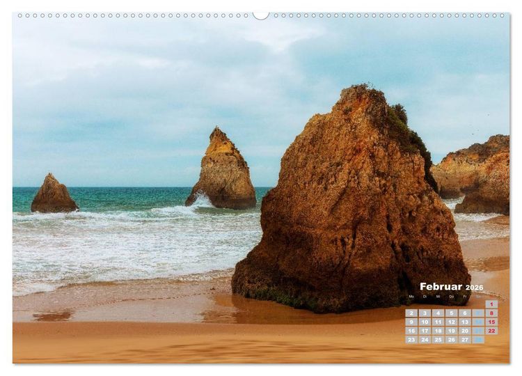 Produktbild: Portugals Traumk&uuml;ste Algarve (hochwertiger Premium Wandkalender 2026 DIN A2 quer), Kunstdruck in Hochglanz