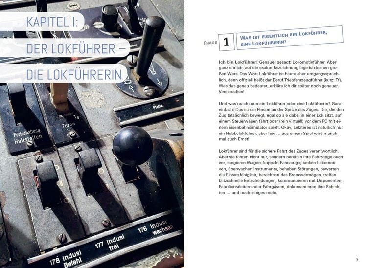 Produktbild: 55 abgefahrene Fragen an den Lokf&uuml;hrer