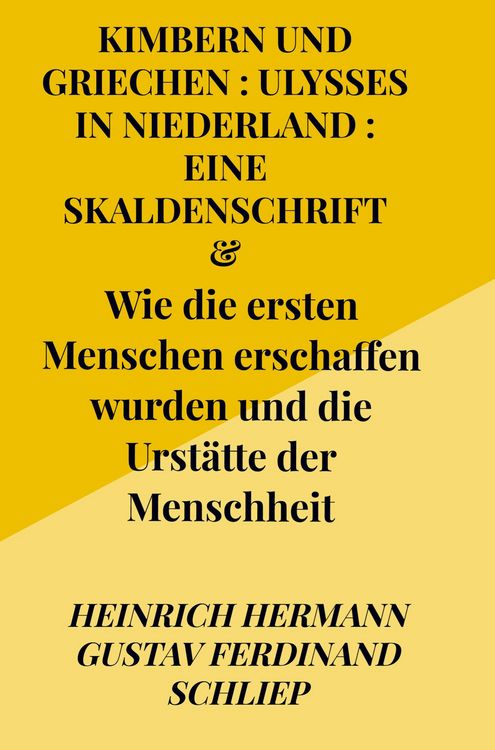 Produktbild: Kimbern (Cimmeri) und Griechen : Ulysses in Niederland : eine Skaldenschrift