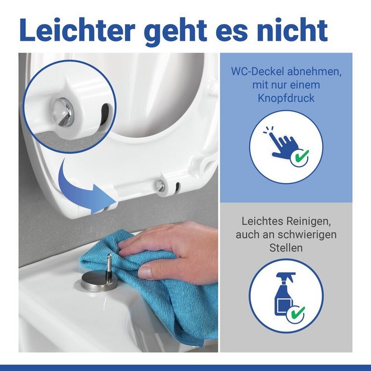 Produktbild: WC Sitz Mod. Muschel, Toilettendeckel mit Absenkautomatik