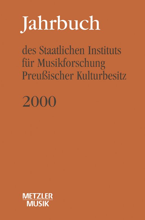 Produktbild: Jahrbuch des Staatlichen Instituts f&uuml;r Musikforschung (SIM) Preu&szlig;ischer Kulturbesitz