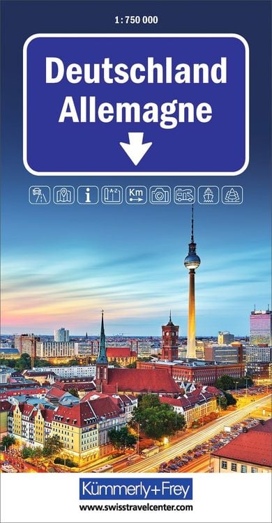 Produktbild: K&uuml;mmerly+Frey Strassenkarte Deutschland 1:750.000