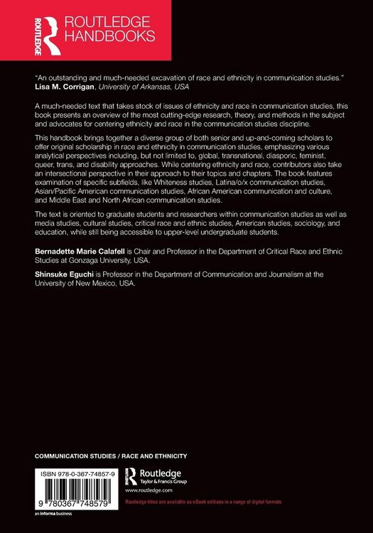 Produktbild: The Routledge Handbook of Ethnicity and Race in Communication