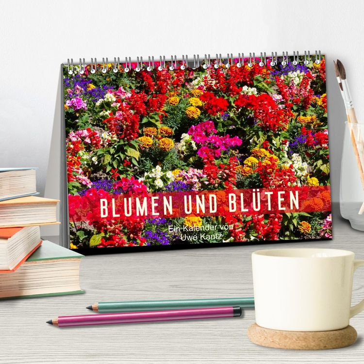 Produktbild: Blumen und Bl&uuml;ten (Tischkalender 2026 DIN A5 quer), CALVENDO Monatskalender