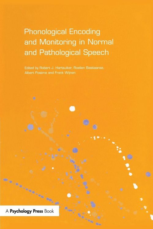 Produktbild: Phonological Encoding and Monitoring in Normal and Pathological Speech