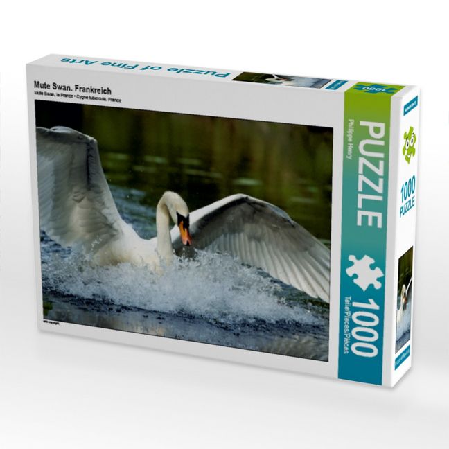 Produktbild: CALVENDO Puzzle Mute Swan. Frankreich | 1000 Teile Lege-Gr&ouml;&szlig;e 64x48cm Foto-Puzzle f&uuml;r gl&uuml;ckliche Stunden