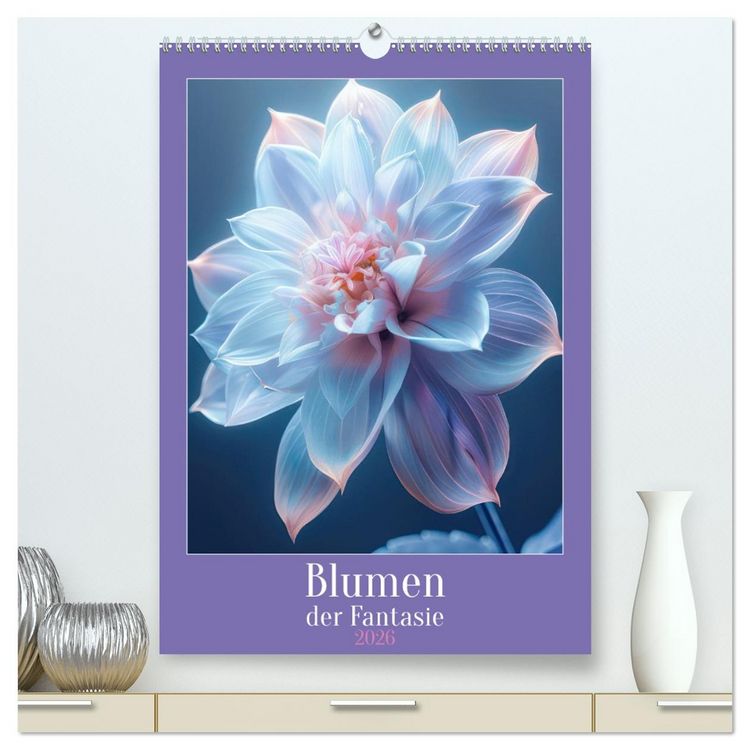 Produktbild: Blumen der Fantasie (hochwertiger Premium Wandkalender 2026 DIN A2 hoch), Kunstdruck in Hochglanz