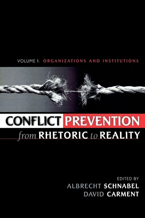 Produktbild: Conflict Prevention from Rhetoric to Reality