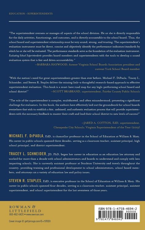 Produktbild: Evaluating School Superintendents