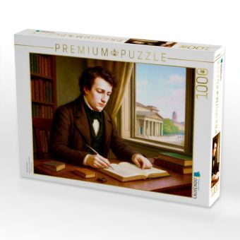 Produktbild: CALVENDO Puzzle Heinrich Heine | 1000 Teile Lege-Gr&ouml;&szlig;e 64x48cm Foto-Puzzle f&uuml;r gl&uuml;ckliche Stunden