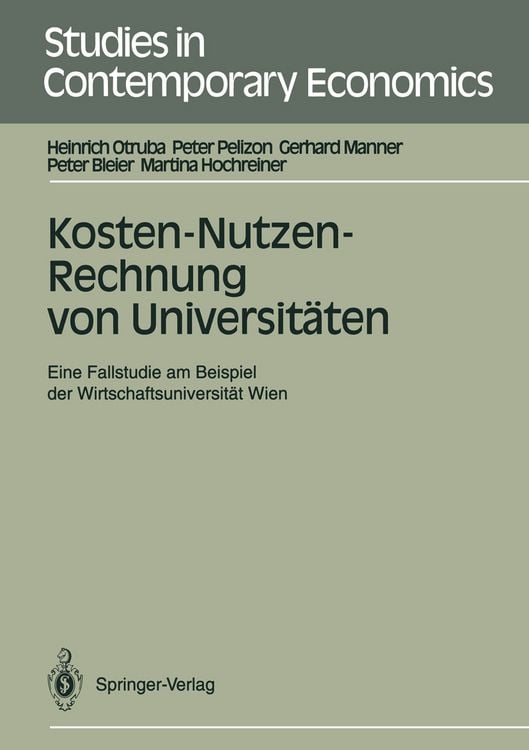 Produktbild: Kosten-Nutzen-Rechnung von Universit&auml;ten
