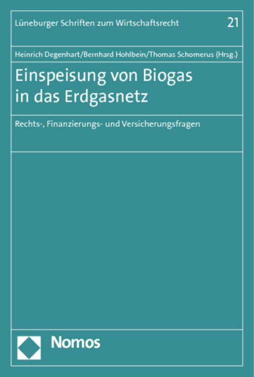 Produktbild: Einspeisung von Biogas in das Erdgasnetz