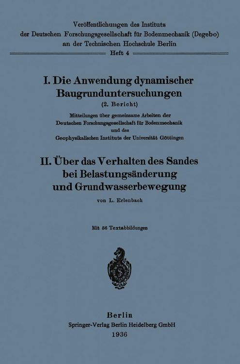 Produktbild: Die Anwendung dynamischer Baugrunduntersuchungen