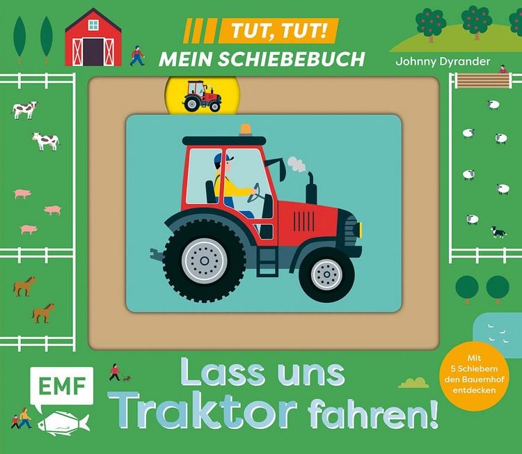 Produktbild: Tut, Tut! &ndash; Mein Schiebebuch: Lass uns Traktor fahren!