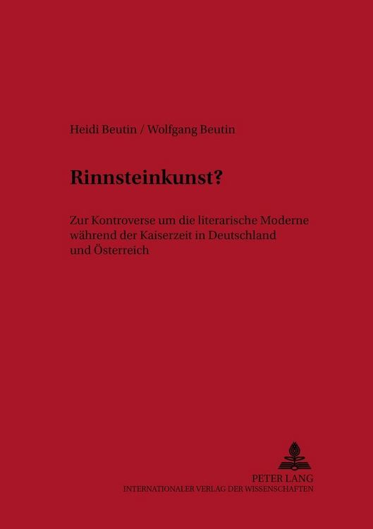 Produktbild: Beutin, H: Rinnsteinkunst?