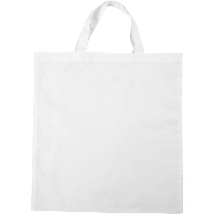 Produktbild: Creativ Company Taschen, Tragetaschen und Portemonnaies Stoffbeutel, Wei&szlig;, 38x42 cm, 130 g, 1 Stk