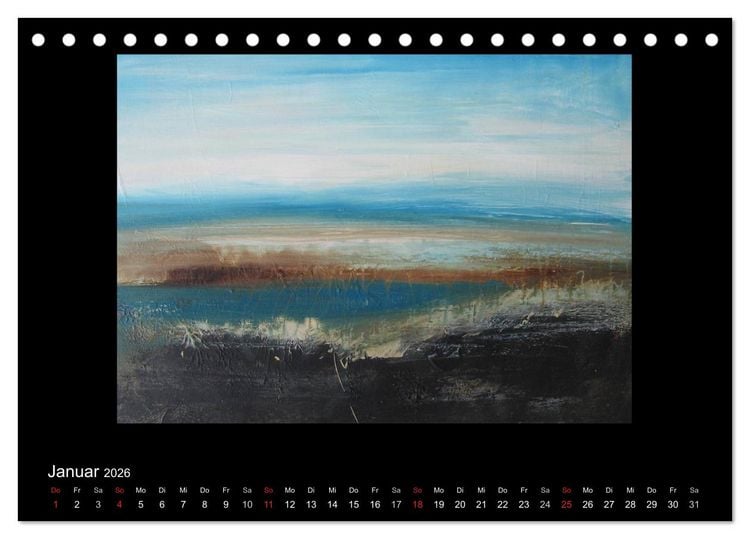Produktbild: Kunstkalender von Michaela Nagel (Tischkalender 2026 DIN A5 quer), CALVENDO Monatskalender