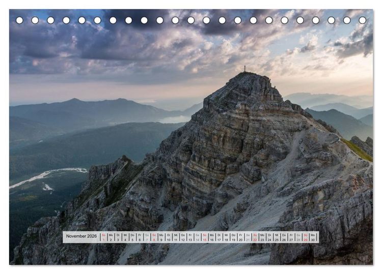 Produktbild: Berge im Licht der Sonne (Tischkalender 2026 DIN A5 quer), CALVENDO Monatskalender