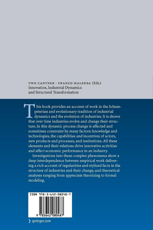 Produktbild: Innovation, Industrial Dynamics and Structural Transformation