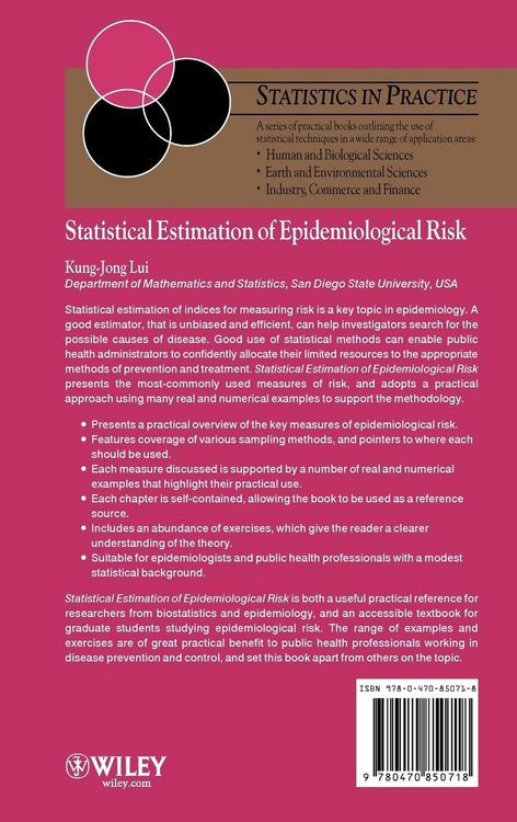 Produktbild: Statistical Estimation of Epidemiologic