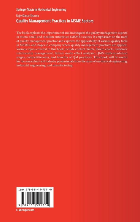 Produktbild: Quality Management Practices in MSME Sectors