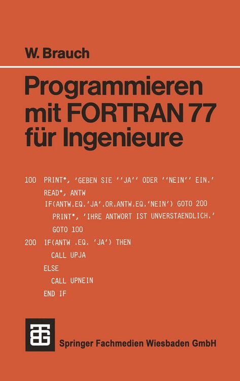 Produktbild: Programmieren mit FORTRAN 77 f&uuml;r Ingenieure
