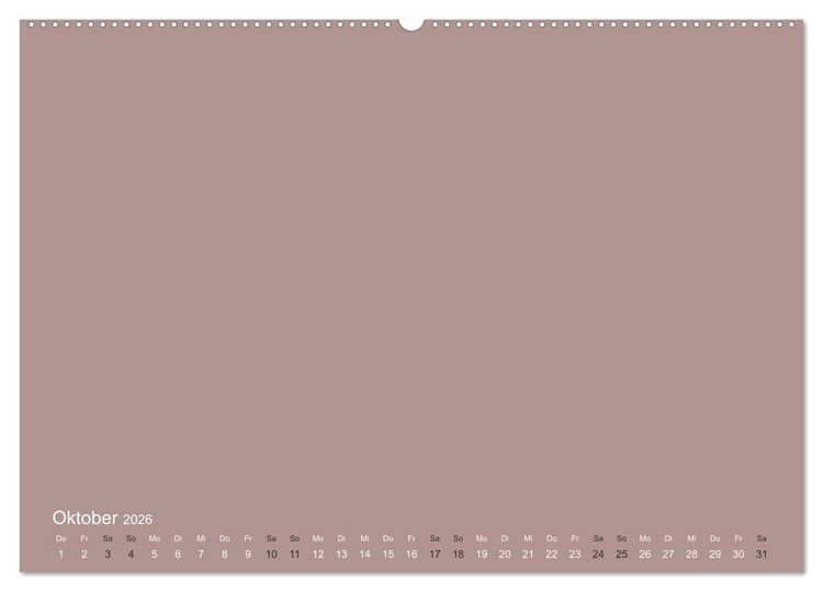 Produktbild: DIY Bastel-Kalender -Erdige Pastell Farben- Zum Selbstgestalten (Wandkalender 2026 DIN A2 quer), CALVENDO Monatskalender