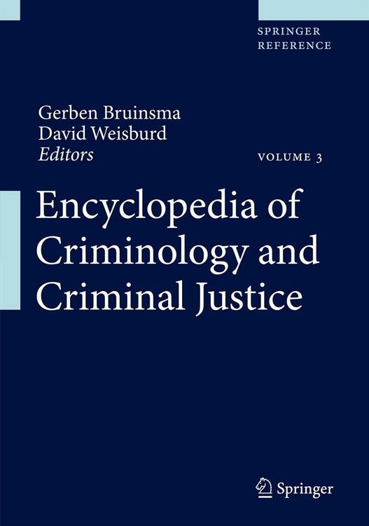 Produktbild: Encyclopedia of Criminology and Criminal Justice