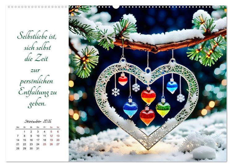 Produktbild: Dein Jahr gef&uuml;llt mit Selbstliebe (Wandkalender 2026 DIN A2 quer), CALVENDO Monatskalender