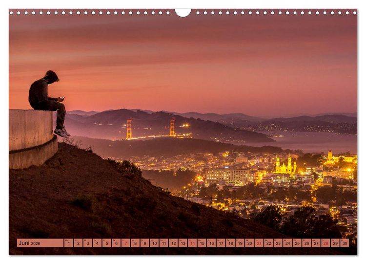 Produktbild: If I'm going to San Francisco (Wandkalender 2026 DIN A3 quer), CALVENDO Monatskalender