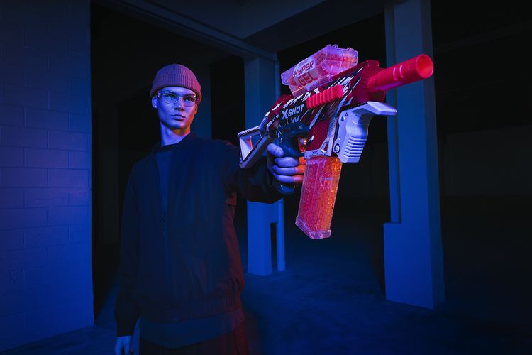 Produktbild: ZURU XSHOT - Hyper Gel Trace Fire Blaster mit Gel-Kugeln