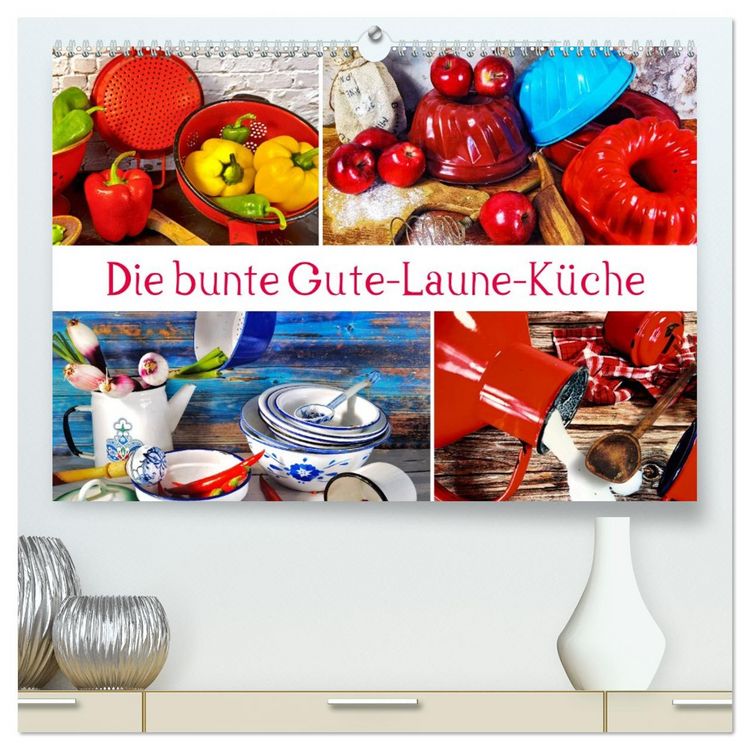 Produktbild: Die bunte Gute Laune K&uuml;che (hochwertiger Premium Wandkalender 2026 DIN A2 quer), Kunstdruck in Hochglanz