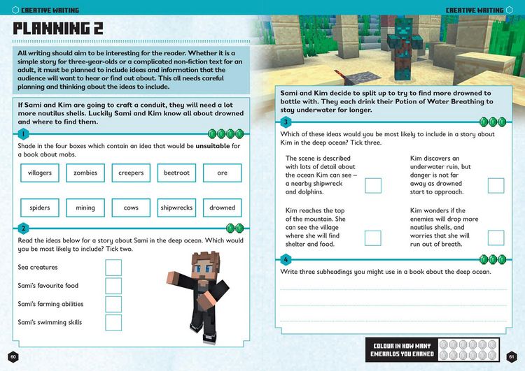 Produktbild: Minecraft English Ages 8-9