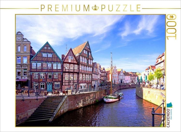 Produktbild: CALVENDO Puzzle Altstadt in Stade | 1000 Teile Lege-Gr&ouml;&szlig;e 64x48cm Foto-Puzzle f&uuml;r gl&uuml;ckliche Stunden