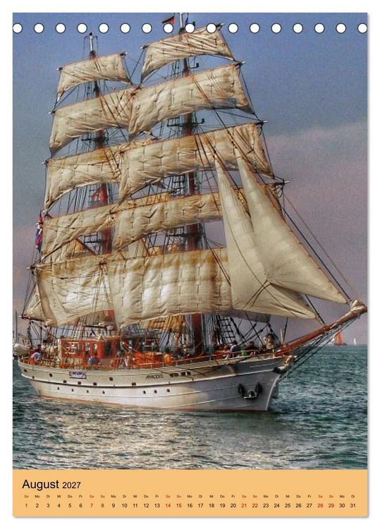 Produktbild: SAIL Rostock-Warnem&uuml;nde. Du bist so sch&ouml;n (Tischkalender 2027 DIN A5 hoch), CALVENDO Monatskalender