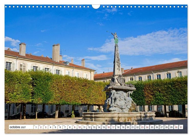 Produktbild: Nancy et Metz &ndash; Tr&eacute;sors uniques en Lorraine (Calendrier mural 2027 DIN A3 vertical), CALVENDO calendrier mensuel